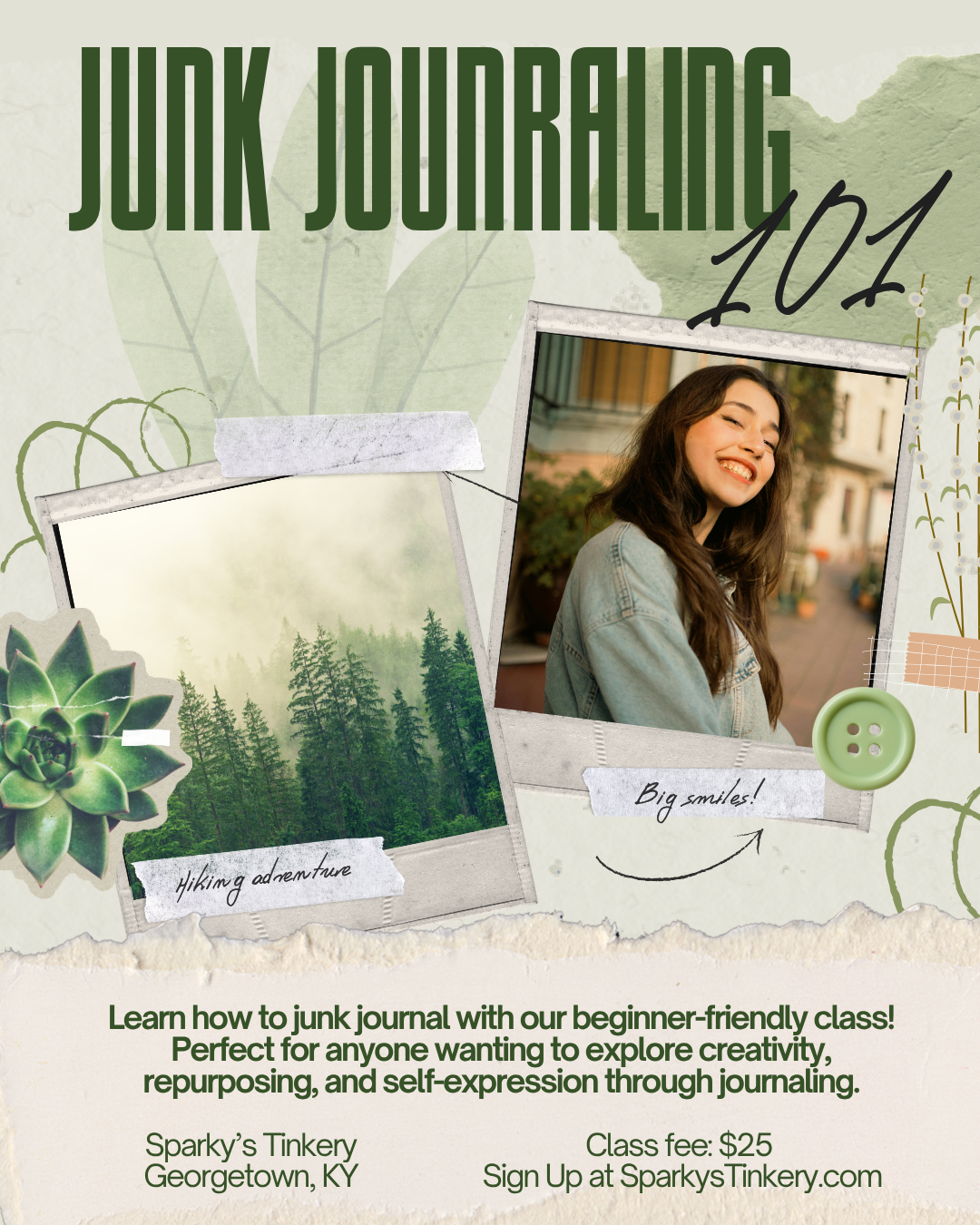 Junk Journaling Class - Oct 16th