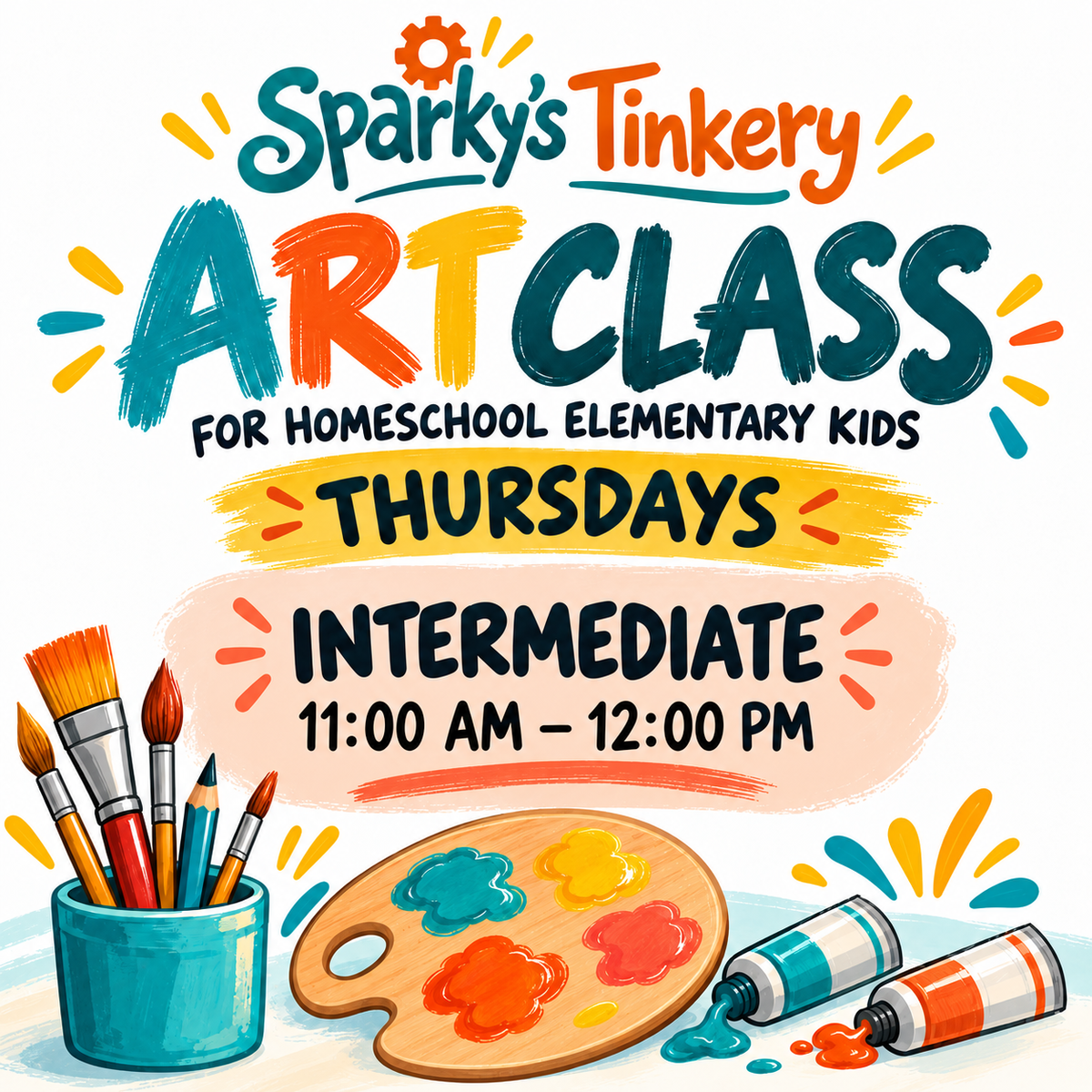 Homeschool Art Class - Intermediate, Ages 10-12