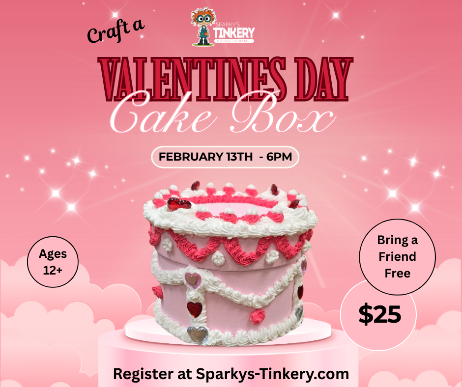 Feb 13th - Valentine (Fake) Cake Box