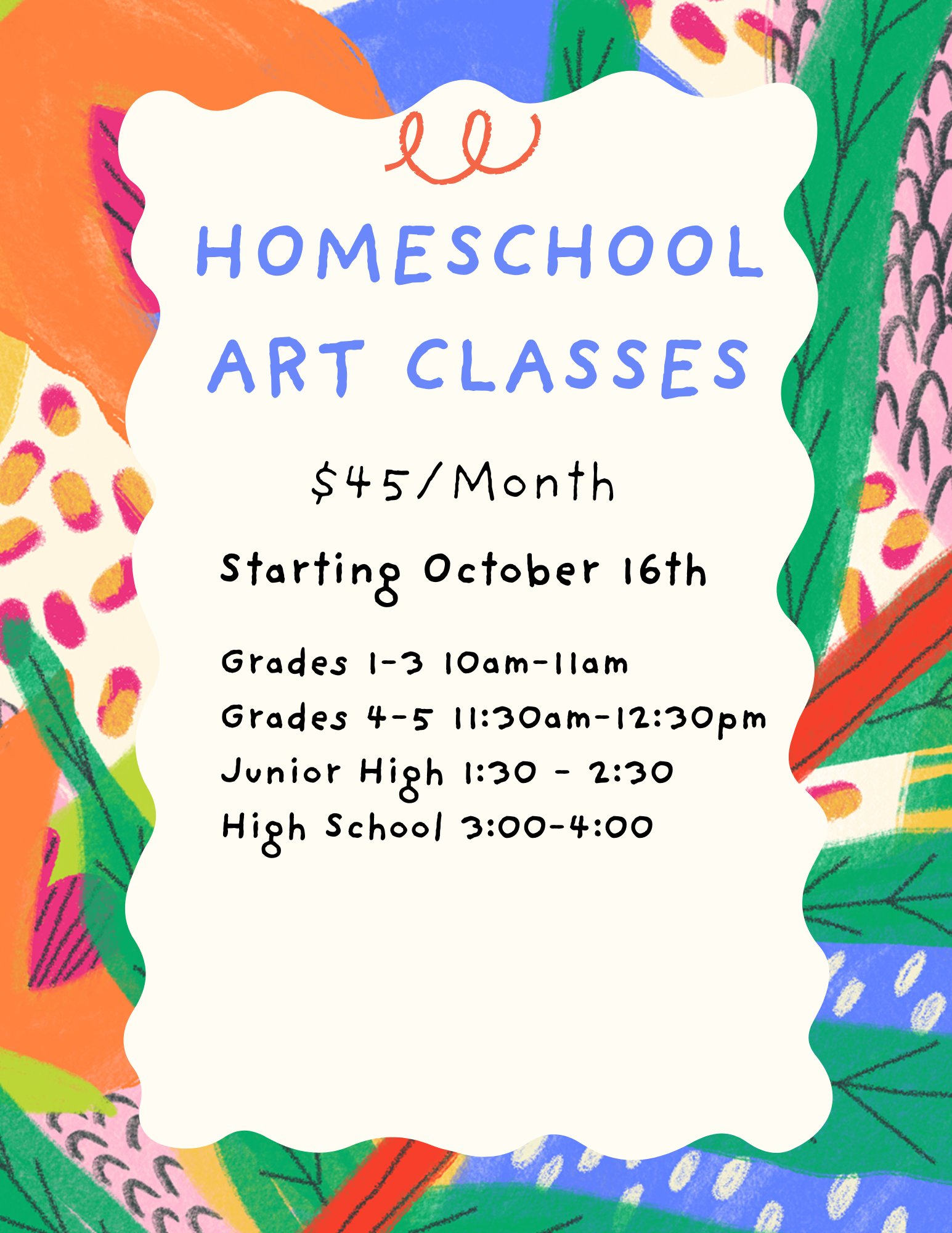 Homeschool Art Class